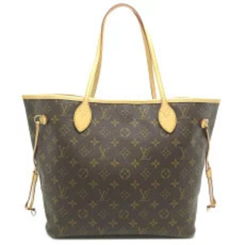 Louis Vuitton Brown Monogram Bag Tote Neverfull Brown